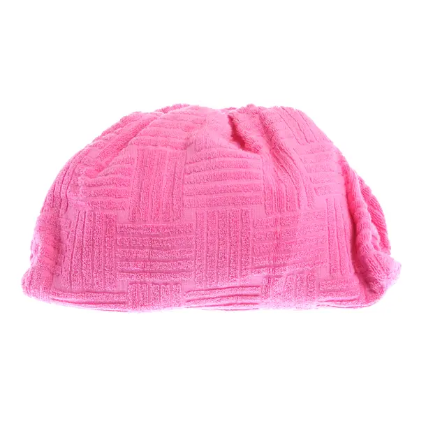 Clutch Bag in Pink, Cotton, Bottega Veneta