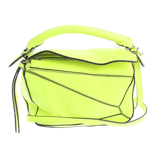 Handbag, in Neon Yellow, Leather, Loewe