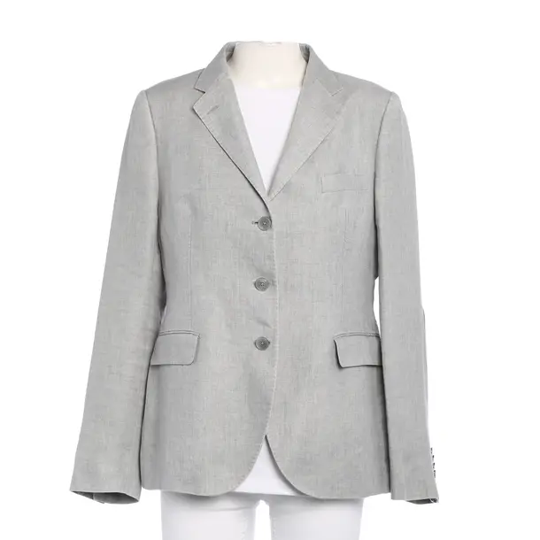 Blazer in Gray, Linen, Tagliatore