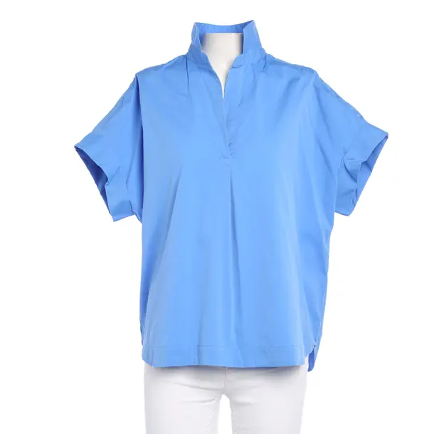 Bluse, in Blau, Baumwolle, 0039 Italy