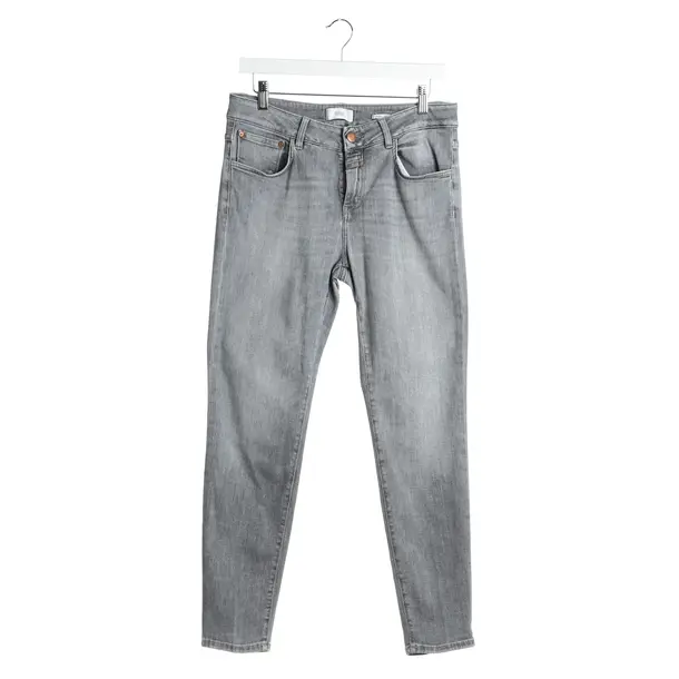 Jeans straight fit, in Grigio, Cotone, Chiuso