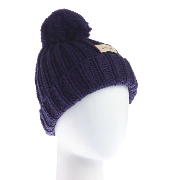 Beanie in Blue, Wool, Gucci
