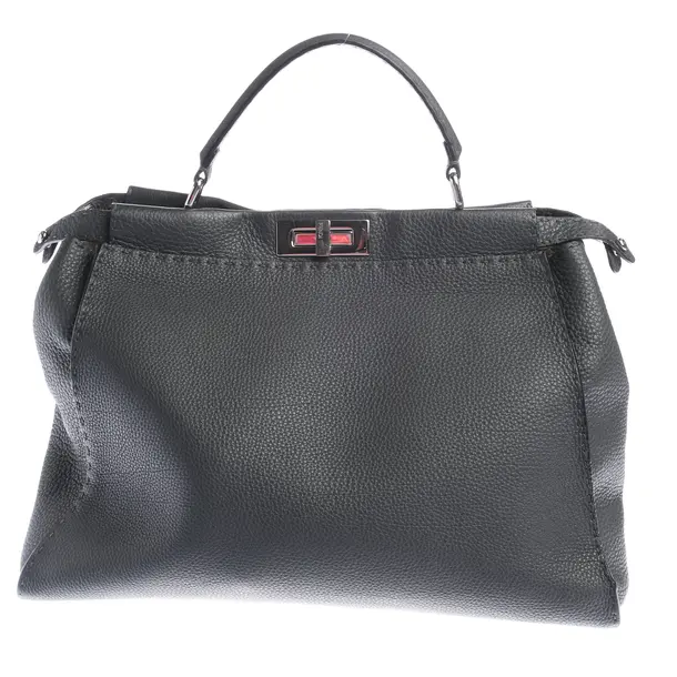 Handbag in Gray, Leather, Fendi