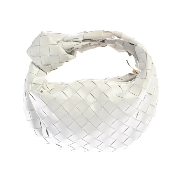 Handbag in White, Leather, Bottega Veneta