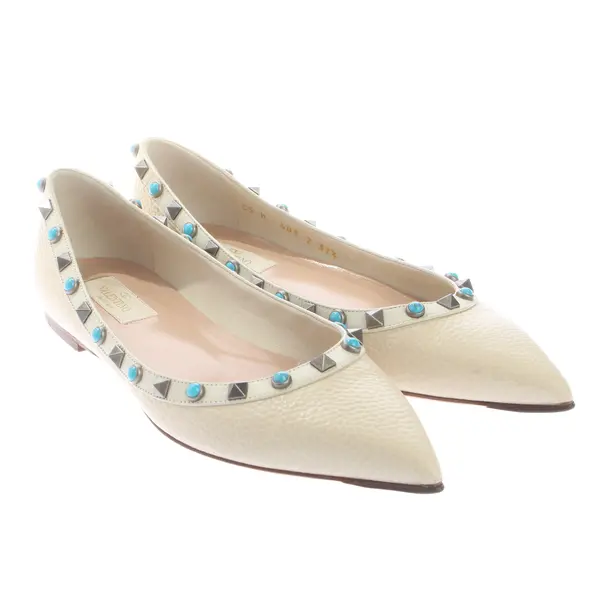 Ballet Flats in White, , Valentino