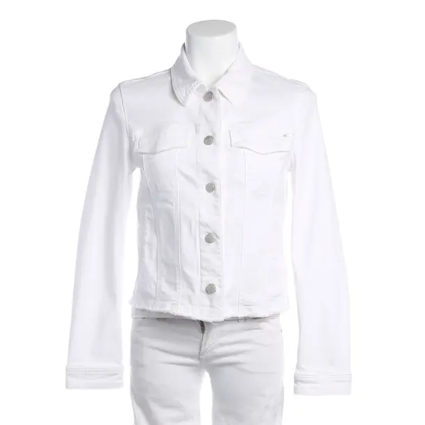 Jeansjacke in Weiß, Baumwolle, Marc Cain