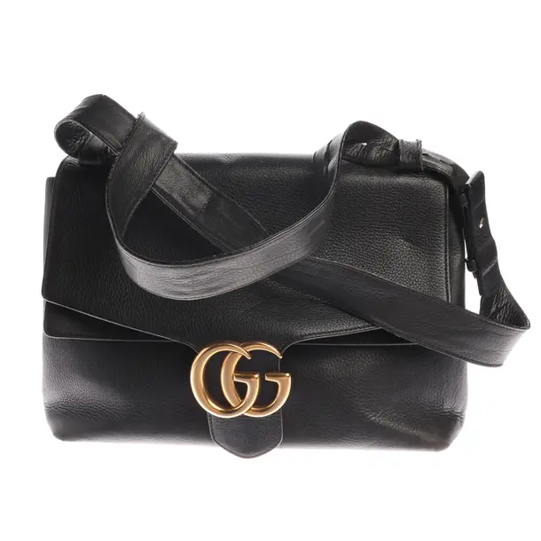 Umhängetasche, in Schwarz, Leder, Gucci