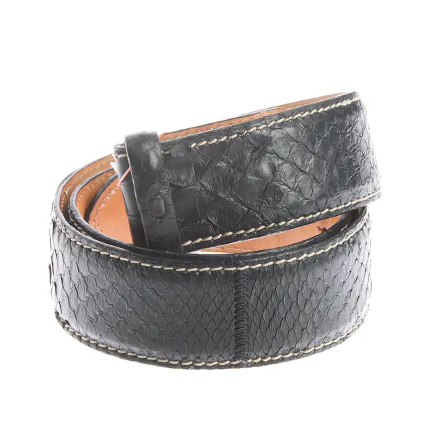Belt in Black, Leather, Reptile´s House