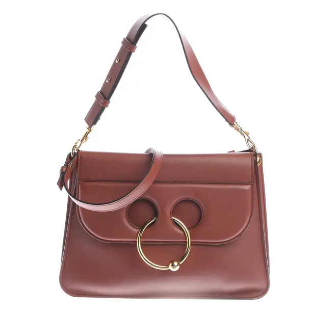 Schultertasche in Braun, Leder, JW Anderson