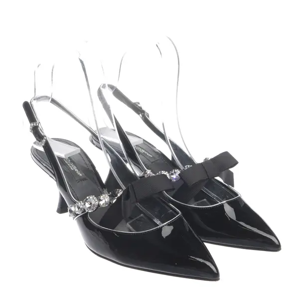 Slingbacks in Black, , Dolce & Gabbana