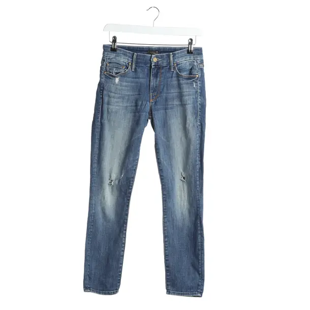 Jeans Straight Fit in Blau, Baumwolle, Mother