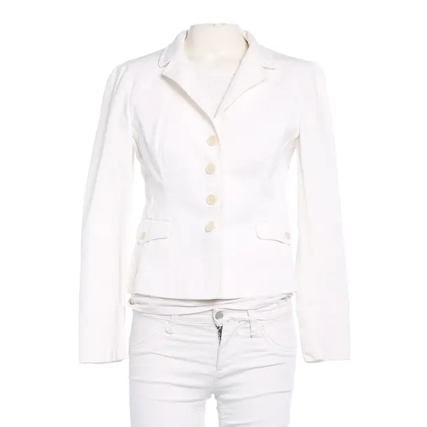 Blazer in White, Cotton, Prada