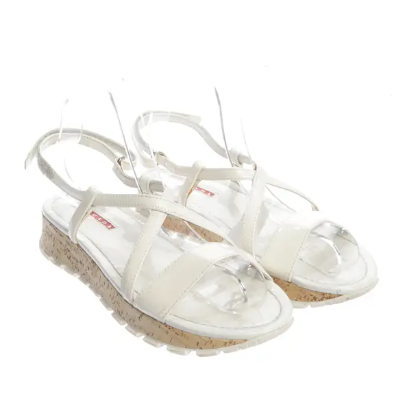 Sandalen in Weiß, , Prada Linea Rossa