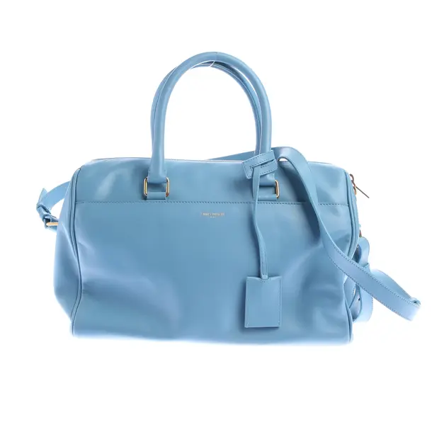 Handbag in Blue, Leather, Saint Laurent