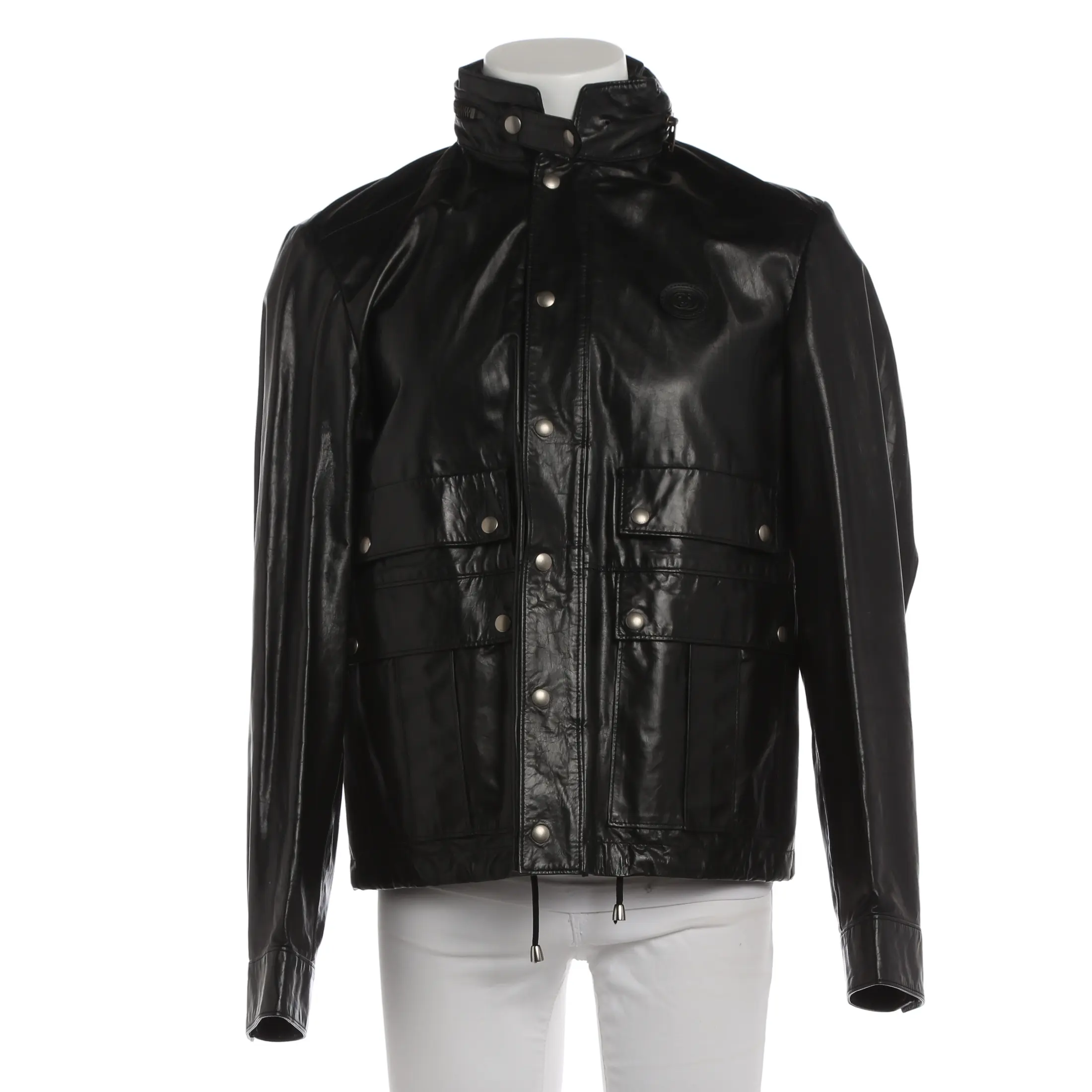 GUCCI Leather Single Jacket black サイズ48 Gucci Leather Jacket | Black | FARFETCH