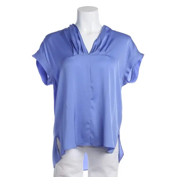 Bluse in Blau, Seide, By Malene Birger