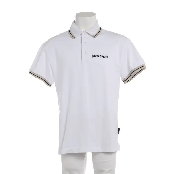 Poloshirt in Weiß, Baumwolle, Palm Angels