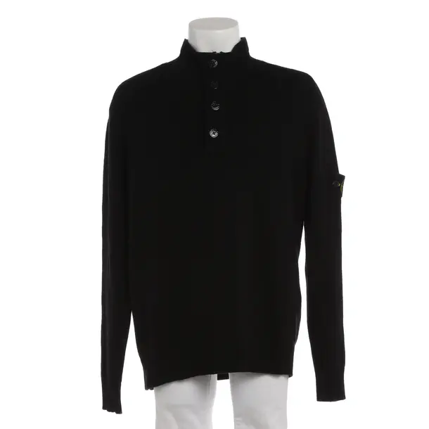 Pullover, in Schwarz, Wolle, Stone Island