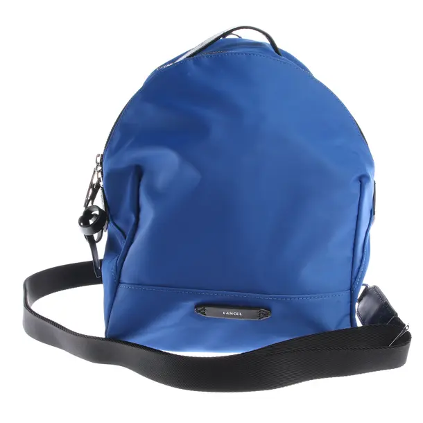 Backpack, in Blue, Polyamide, Lancel