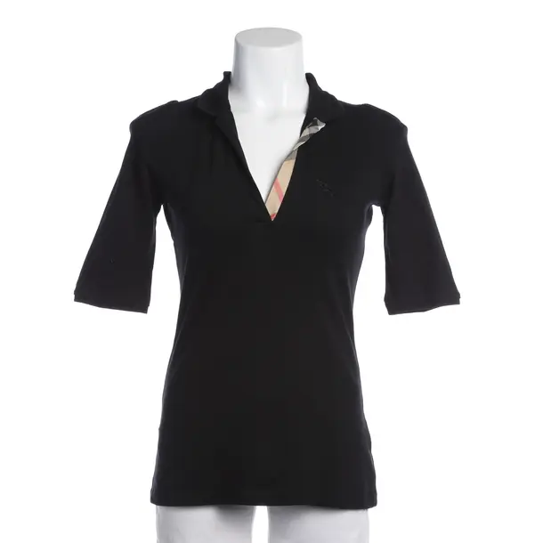 Polo Shirt in Black, Cotton, Burberry Brit