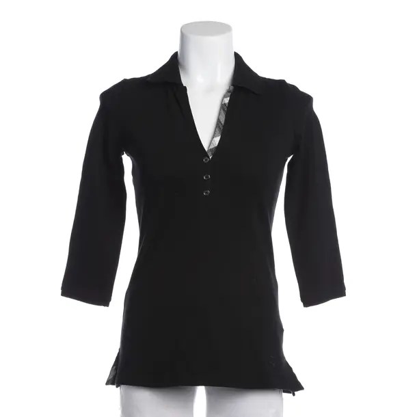 Polo Shirt in Black, Cotton, Burberry London