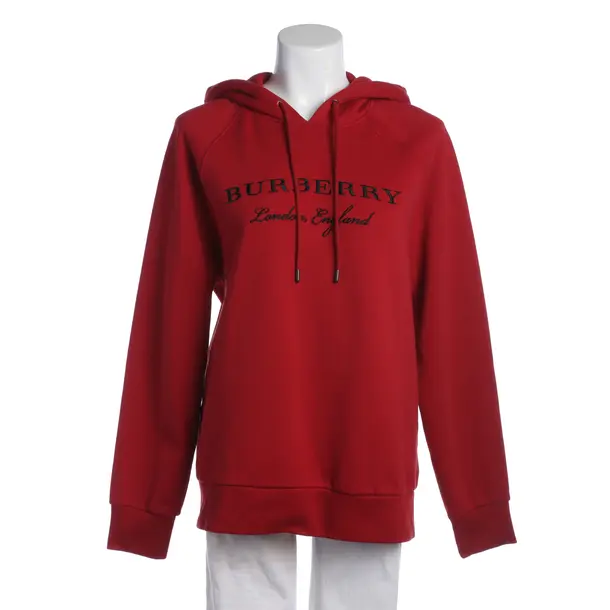 Hoodie in Red, Cotton, Burberry London