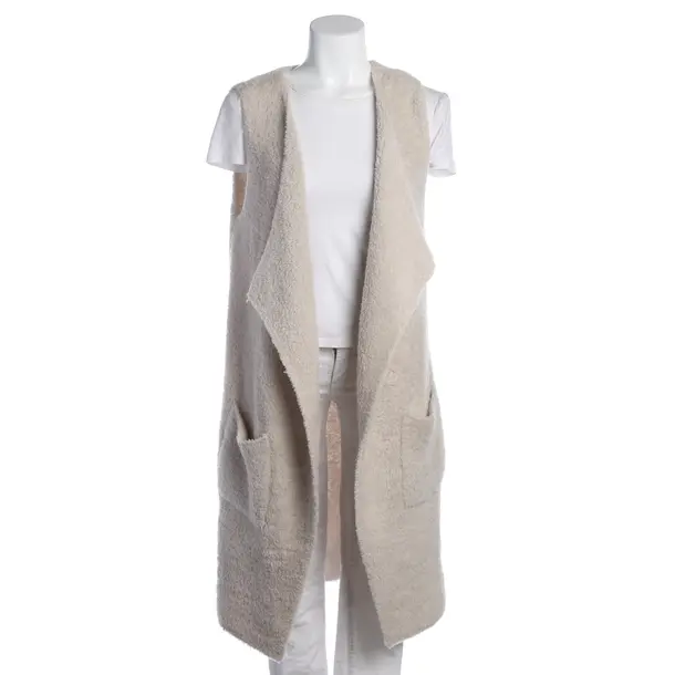 Vest in Gray, Wool, Closed