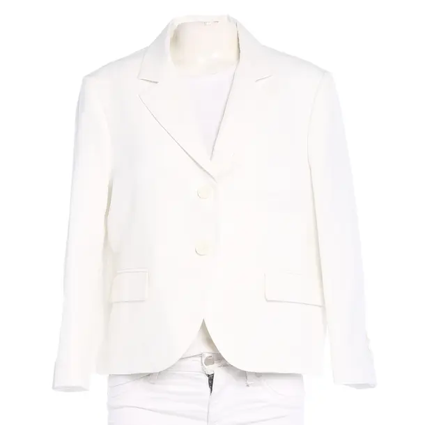 Blazer in White, Polyester, Dorothee Schumacher