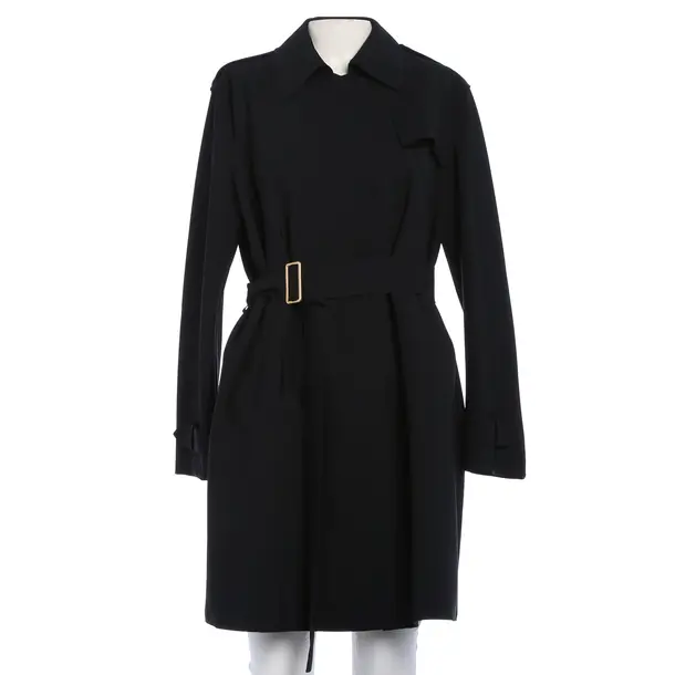 Mid-Season Coat in Black, Polyamide, Harris Wharf London