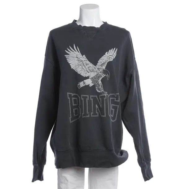 Sweatshirt in Grau, Baumwolle, Anine Bing