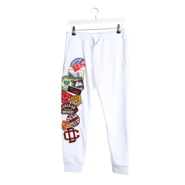 Sweatpants in White, Cotton, Dsquared