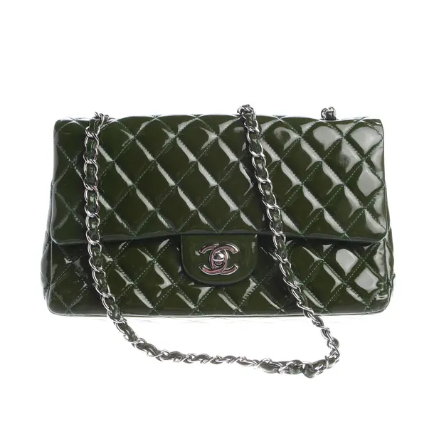 Borsa a cinture a tracolla, in Verde scuro, Pelle, Chanel