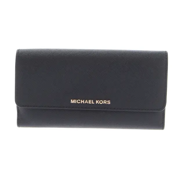 Wallet in Black, Leather, Michael Kors