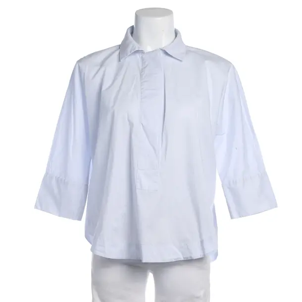 Blouse in Blue, Cotton, Repeat
