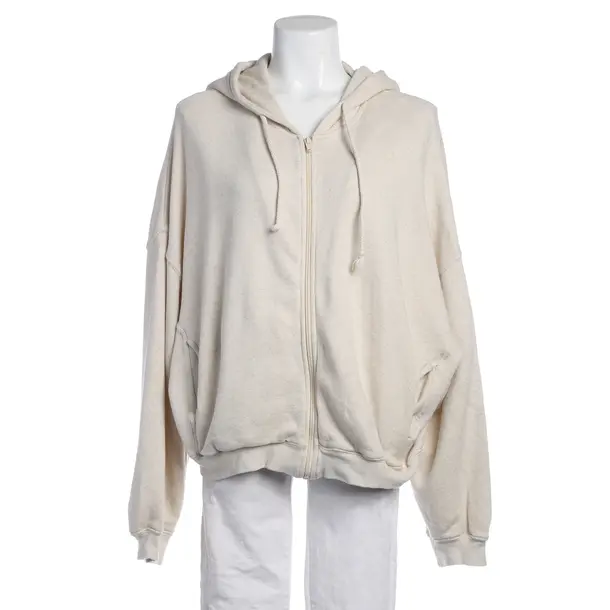 Hoodie in Weiß, Baumwolle, American Vintage