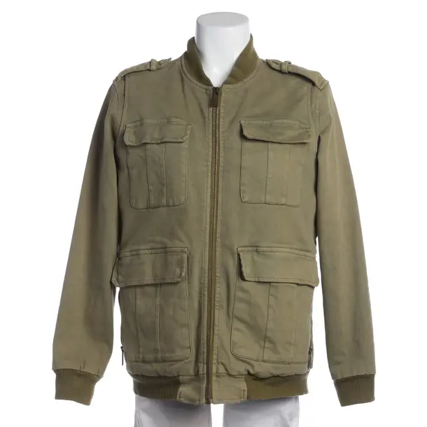 Mid-Season Jacket in Green, Cotton, Anine Bing