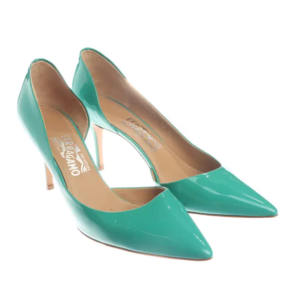 Pumps in Grün, , Salvatore Ferragamo