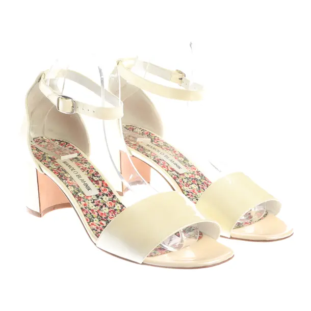 Sandaletten, in Beige, Manolo Blahnik