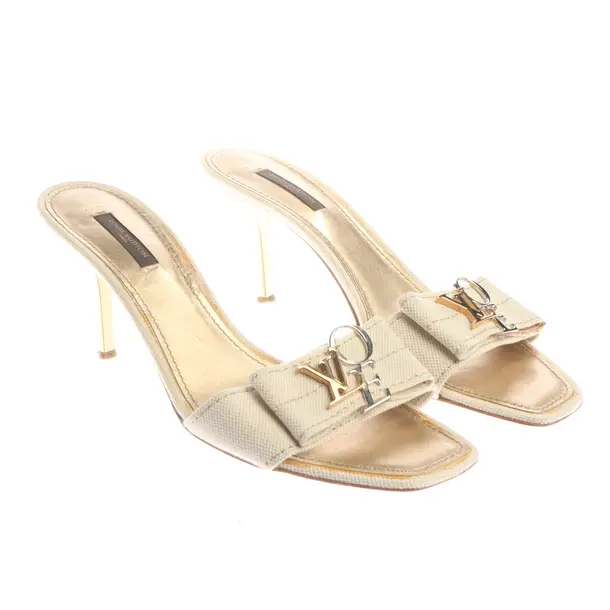 Heeled Sandals in White, , Louis Vuitton