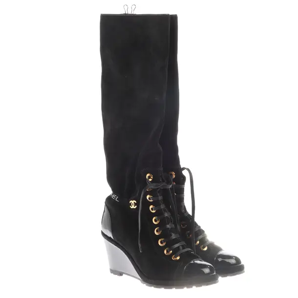 Stiefel in Schwarz, , Chanel