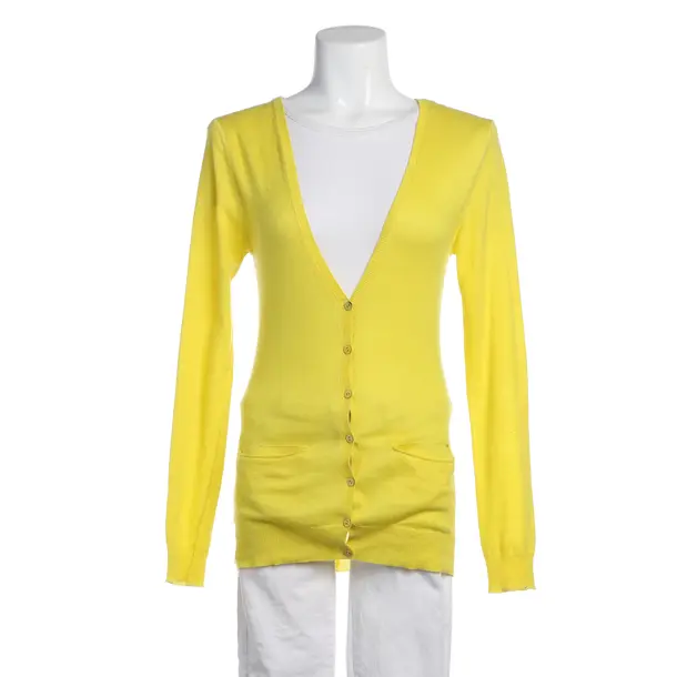 Cardigan in Yellow, Cotton, Dear Cashmere
