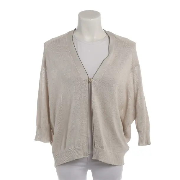 Strickjacke in Weiß, Baumwolle, Brunello Cucinelli