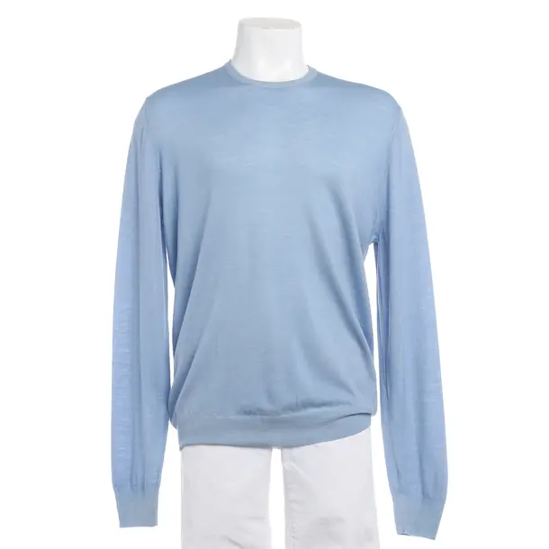 Jumper, in Light Blue, Wool, Gran Sasso