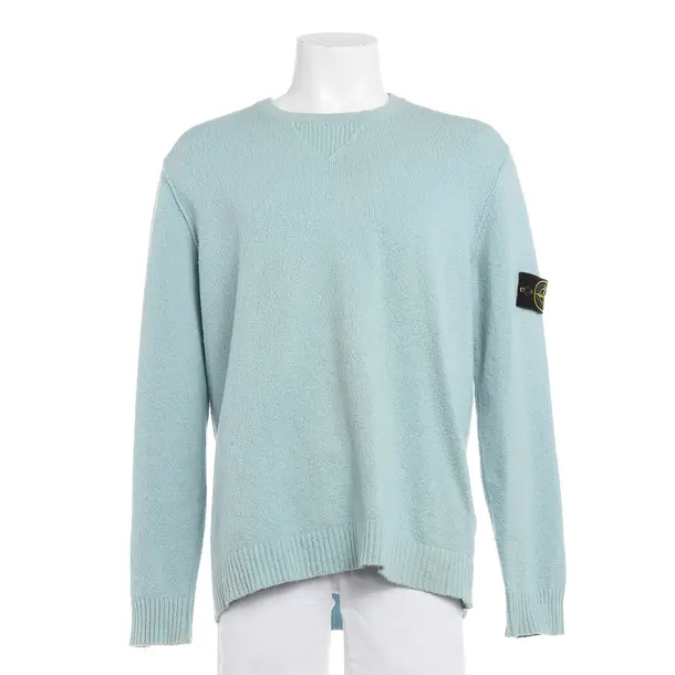 Pullover, in Mintgrün, Baumwolle, Stone Island