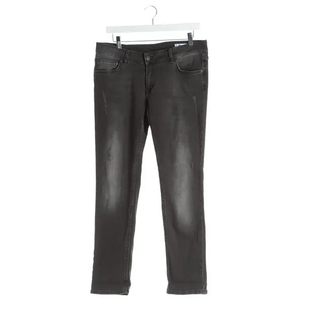 Jeans Slim Fit in Schwarz, Baumwolle, Anine Bing