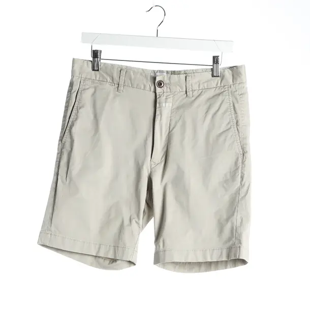 Bermudas in White, Cotton, Closed
