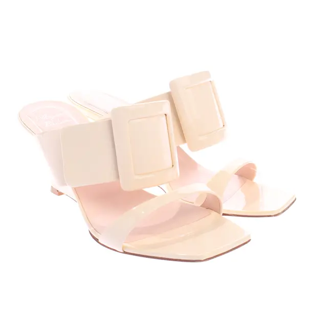 Wedges in White, , Roger Vivier