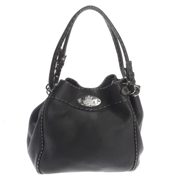 Hobo Bag, in Dunkelbraun, Leder, Fendi