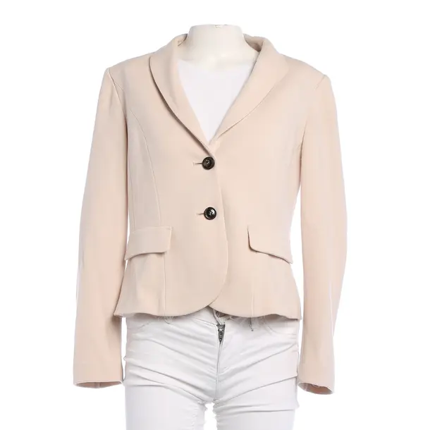 Blazer in White, Wool, Marc Cain