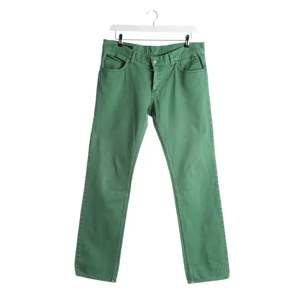Jeans straight fit, in Verde, Cotone, Gucci